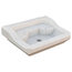 White Marble 2-Tier Bathroom Sink