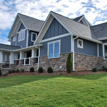Contemporary Farmhouse Stone Exterior