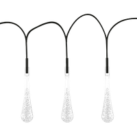 Pure Garden 8 Mode Solar LED String Lights, Cool White