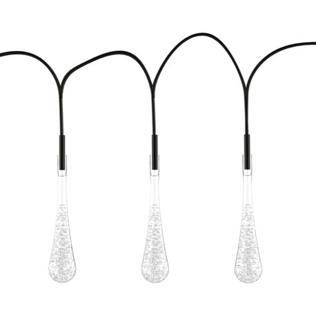Pure Garden 8 Mode Solar LED String Lights, Cool White