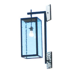 Blue Glass Lantern - Lighting
