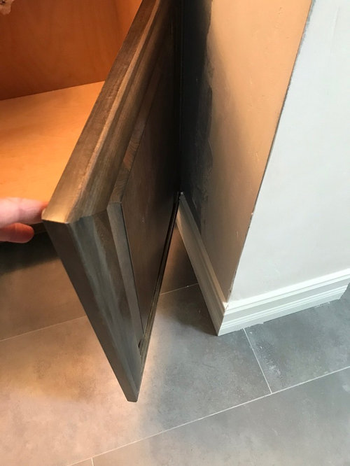 vanity and baseboard