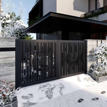 The Ink rhyme series of the fences and courtyard doors