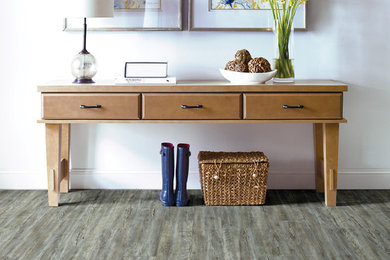 Inspiration for a farmhouse hallway remodel in Detroit