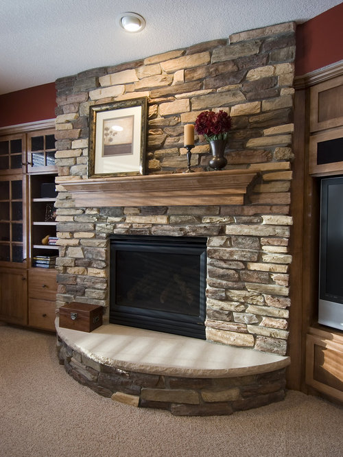 Curved Hearth | Houzz
