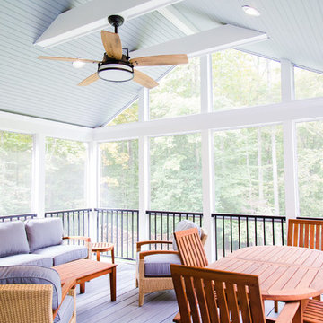 Composite Deck, Screened Porch, Underdeck Drainage and Patio