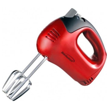 Brentwood Appliances  5-Speed Hand Mixer - Red