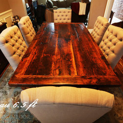 Reclaimed Wood Harvest Tables - Products
