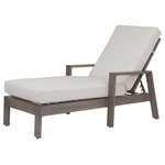 Sunset West Outdoor Furniture - Laguna Chaise Lounge With Cushions, Canvas Flax - A re-imagination of materials, the Laguna collection from Sunset West embodies effortlessly stylish living. Crafted in lasting aluminum, with a hand-brushed finish to mimic real driftwood, Laguna captures a timeless look with modern sensibility - offering the look and feel of natural wood, with minimal maintenance.