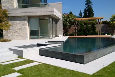 Inspiration for a modern deck remodel in Vancouver