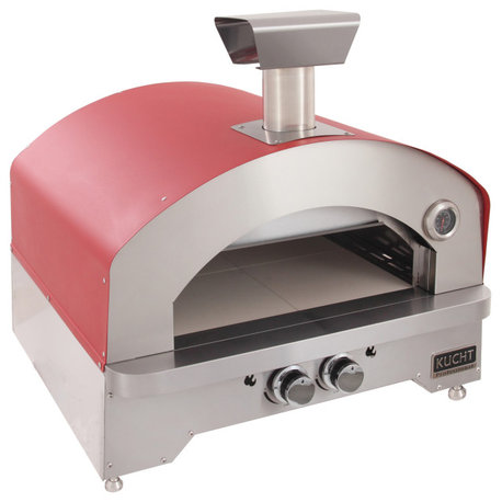Outdoor Portable Propane Gas Pizza Oven, Red