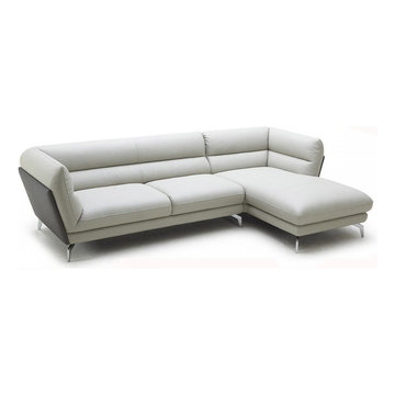 White Bonded Leather Sectional Sofas