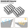 Yescom 2 Packs 20'x23' Rectangle Sun Shade Sail  Gray+White Canopy 97% UV Block