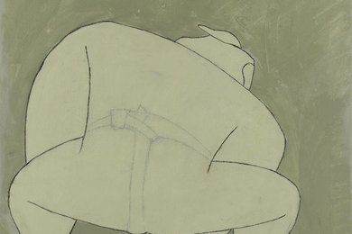 Sumo Wrestler, Original Painting by Ben Gertsberg