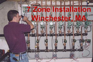 7 Zone High efficiency heat installation Winchester, MA