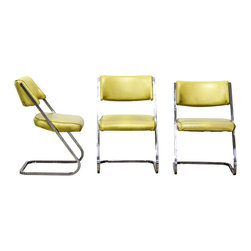 Mid-Century Z Chairs - Set of 3 - Dining Chairs