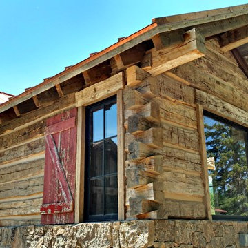 Rustic American Log Stack Siding Jackson, WY