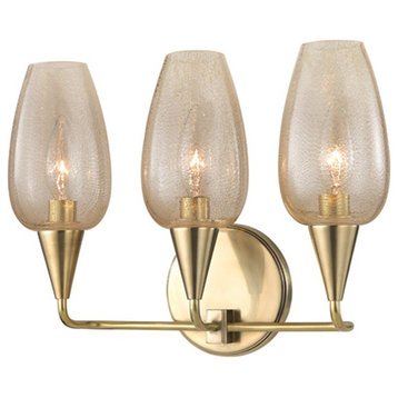 Hudson Valley Longmont 3-LT Wall Sconce 4703-AGB - Aged Brass
