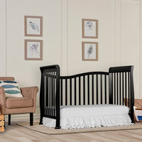 Dream On Me Violet 7-in-1 Convertible Life Style Crib, Black