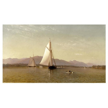 "The Hudson at the Tappan Zee, 1876" Print by Francis Augustus Silva, 46"x27"