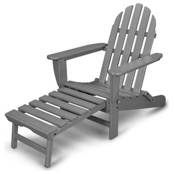 Ivy Terrace Classics Ultimate Adirondack Chair, Slate Gray