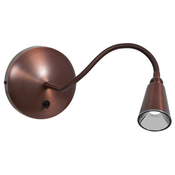 LED, 62089, Gooseneck Wall Lamp, Bronze