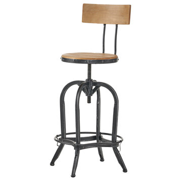 Modern Industrial Design Adjustable Seat Height Bar/Counter Stool