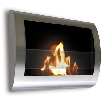 Chelsea Fireplace, Stainless Steel