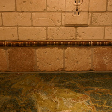 Marble and Tumbled Stone Kitchen in Huntsville