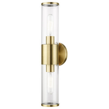 Livex Lighting Antique Brass ADA 2-Light Vanity Sconce