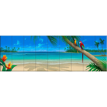 Ceramic Tile Mural, A Perfect Day, DM, by David Miller