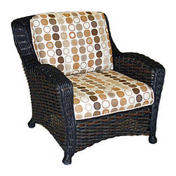 Ebel Dreux Lounge Chair with Mankala Cushion - Outdoor Dining Chairs