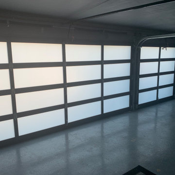Modern Glass Garage Doors – Interior View