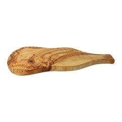 Le Souk Olivique - Olivique Natural Form Cutting Board With Handle, Large - Cutting Boards