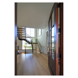 96_Dramatic cantilevered no-riser staircase, Bethesda, MD 20814 ...