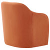 Zella Fabric Accent Arm Chair, Alamo Terracotta