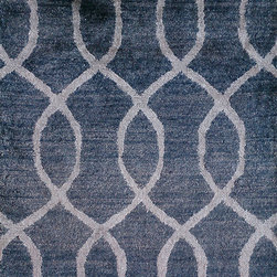KTC-32 NAVY BLUE SILVER - Rugs