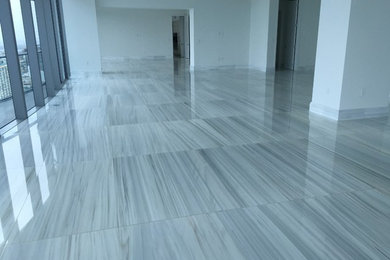 Example of a minimalist living room design in Miami