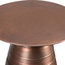 Sheridan Aged Copper Metal Side Table