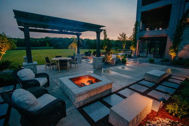Inspiration for a modern patio remodel in Other