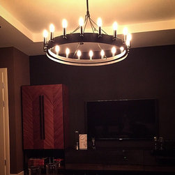 Yuvarlak End&uuml;striyel Sarkıt - Pendant Lighting