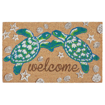 Natura Seaturtle Welcome Outdoor Mat Natural 2'x3'