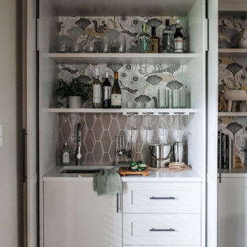 Built-In Wet Bar + Storage