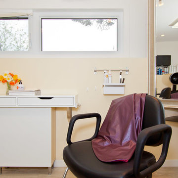 In Home Hair Salon Basement Development