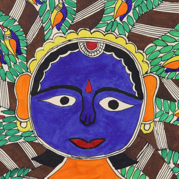 NOVICA Tree Of Life And Madhubani Painting