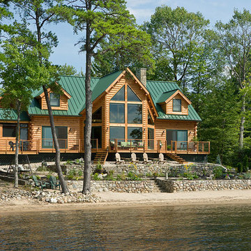 Log Homes & Cabins - Coventry Log Homes - Custom Craftsman #3