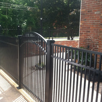 East Granby - Ornamental Aluminum Arch Gate Patio