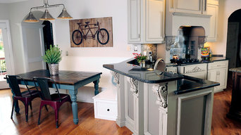 Grey Painted Kitchen Cabinets