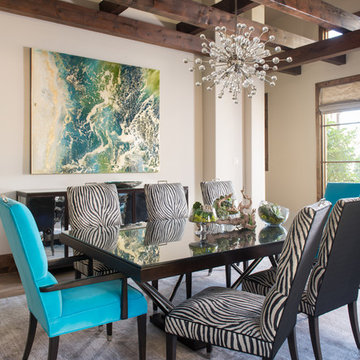 Stained Wood + Color = Wow!