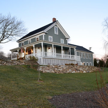 Captains' house on the coast of Maine